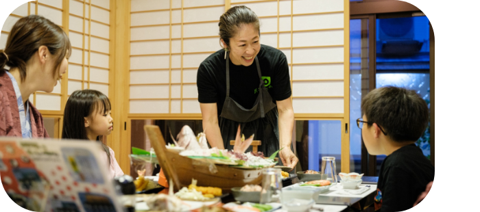 個室でのお食事イメージ